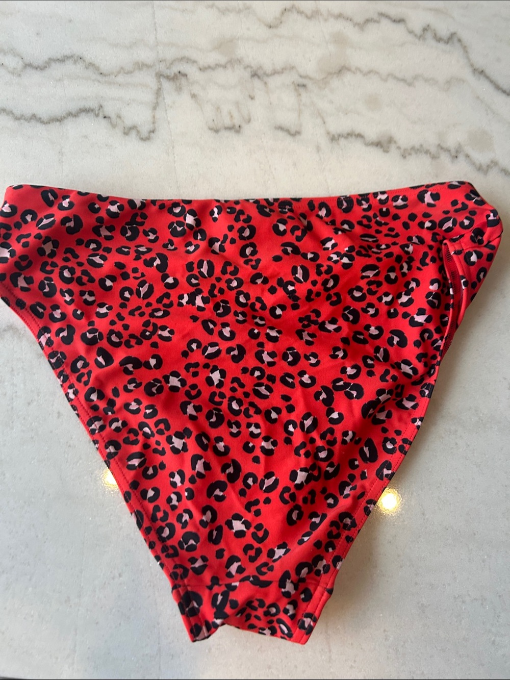 NWT Figleaves Red Leopard Print Bikini Bottom (12) - Picture 3 of 6